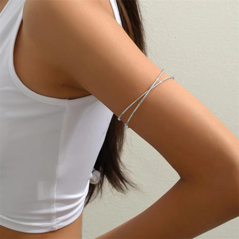Multilayer Gold Color Cuff Bracelet For Women Style Metal Bracelet  Design  Daily Wear Party Jewelry