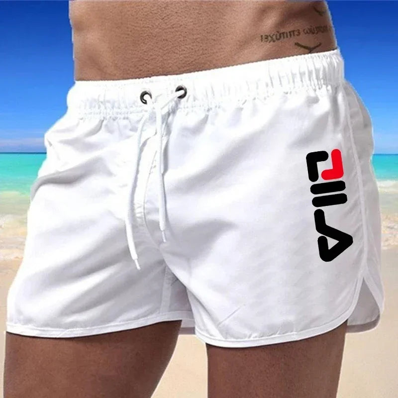 men's summer swimwear, breathing board shorts, men's surfing swimwear, fitness training shorts, casual printed beach shorts