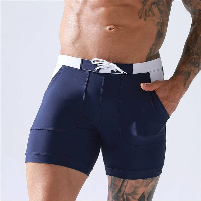 Swimming Trunks for Men Hot Swimsuit Men Swimwear Briefs Beach Wear Shorts