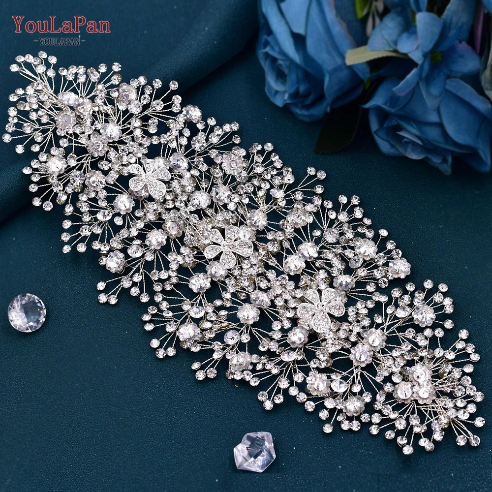 Headband Rhinestone  Diadem Pageant Wedding Hair Accessories Woman Headpiece for Party