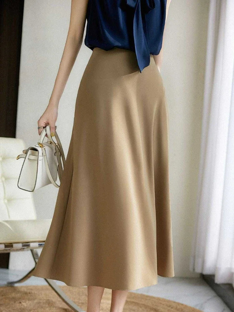 Midi A Line Skirt Casual