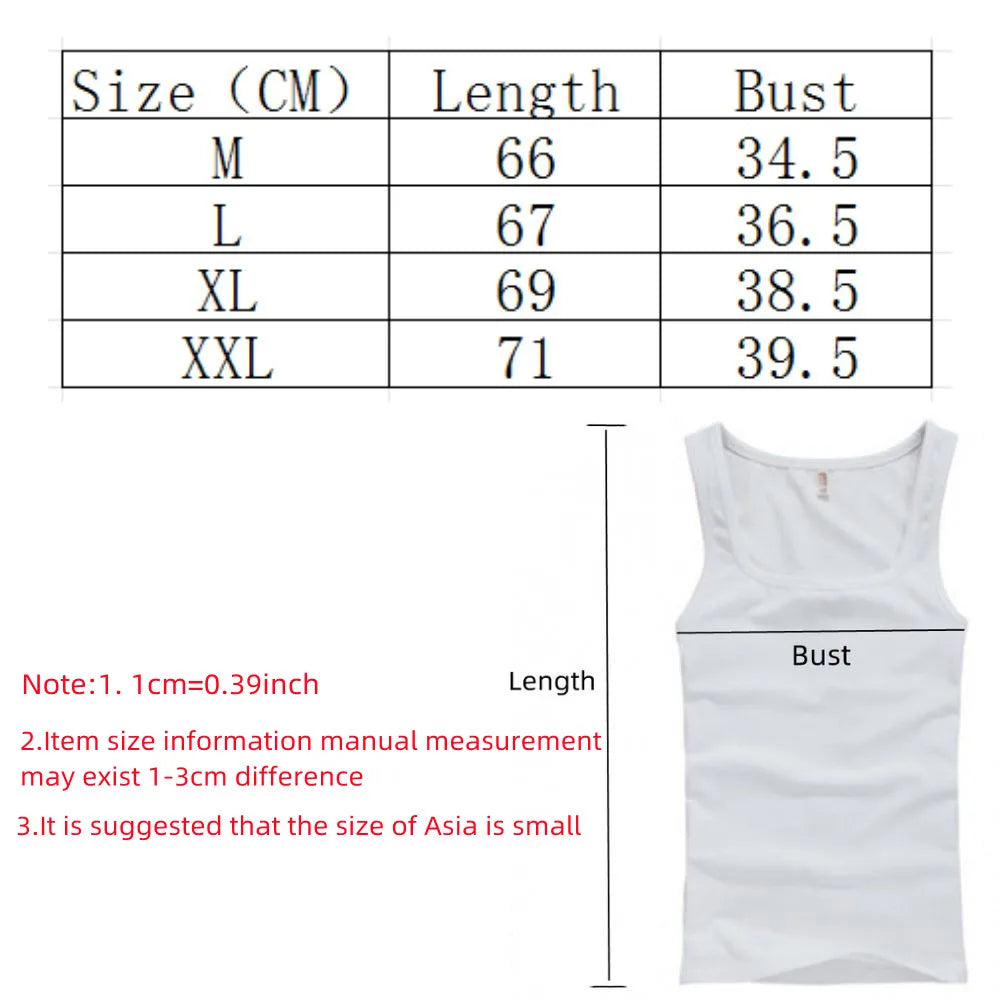 HOT Summer Plus Size Tank Tops 100% Pure Cotton Sleeveless Fitness T-shirt Elastic Bodybuilding Vest