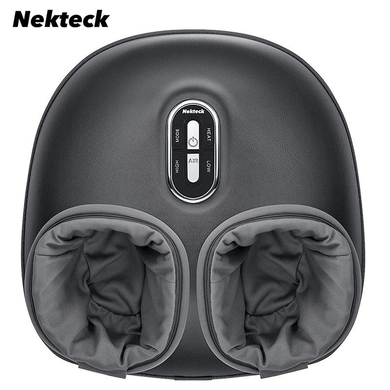 Foot Massager Heating Therapy Air Compression Shiatsu Knead Roller