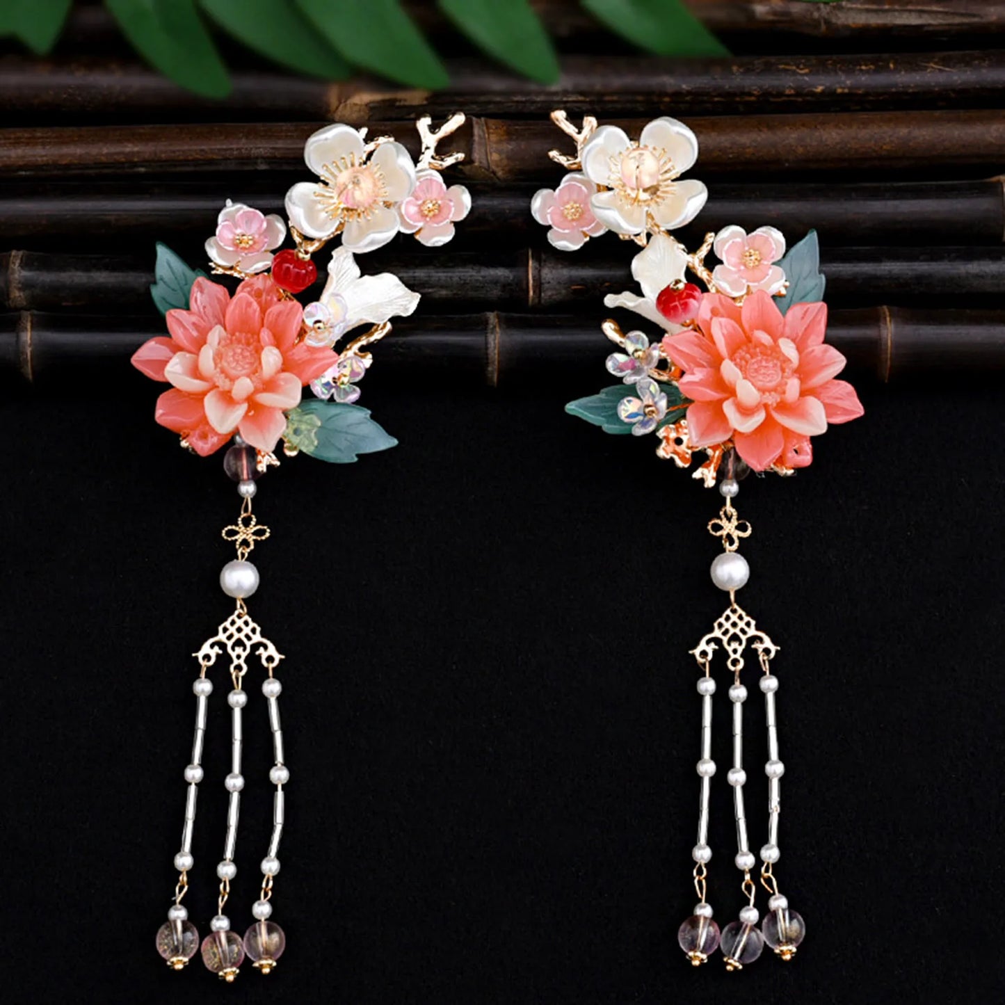 Hair Accessories & Earrings Set Hair Clip Hairpins Hair comb Bridal Headdress Retro Hair Accessories Headwear Gift Earrings