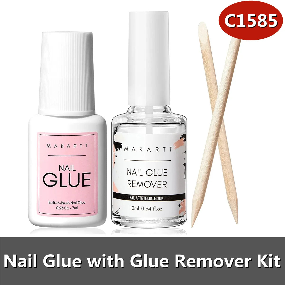 Nail Glue Remover Glue Off for False Nails Press ON Nails Glue Remover Fake Nail Adhesives Remover