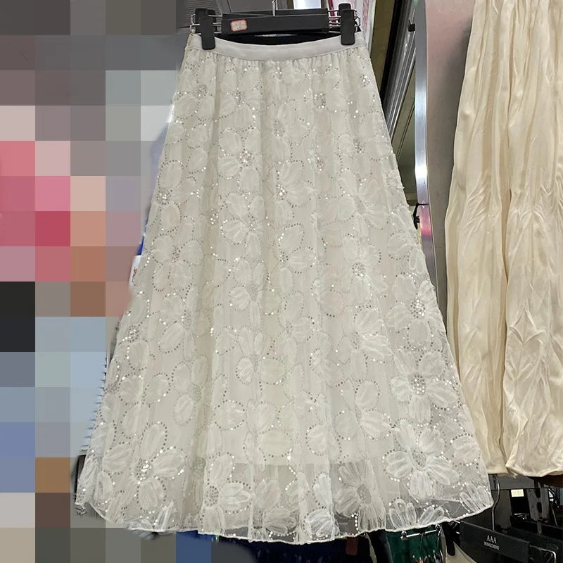 Vintage Long Skirt Ethnic Style