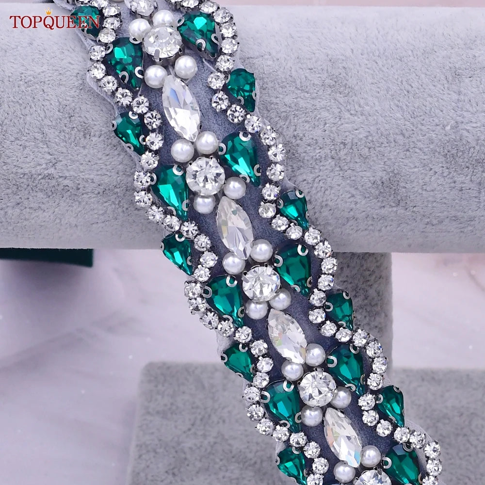 Elastic Belt Fashion Sparkly Rhinestone Stretch Waistband