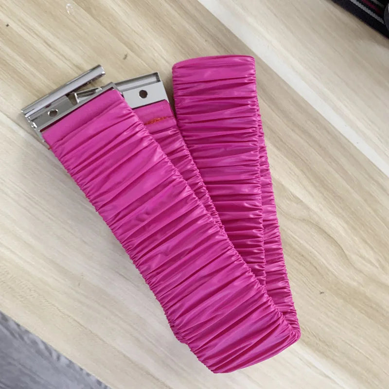 Elastic Waist Belt Cinch Stretch Waistband Buckle