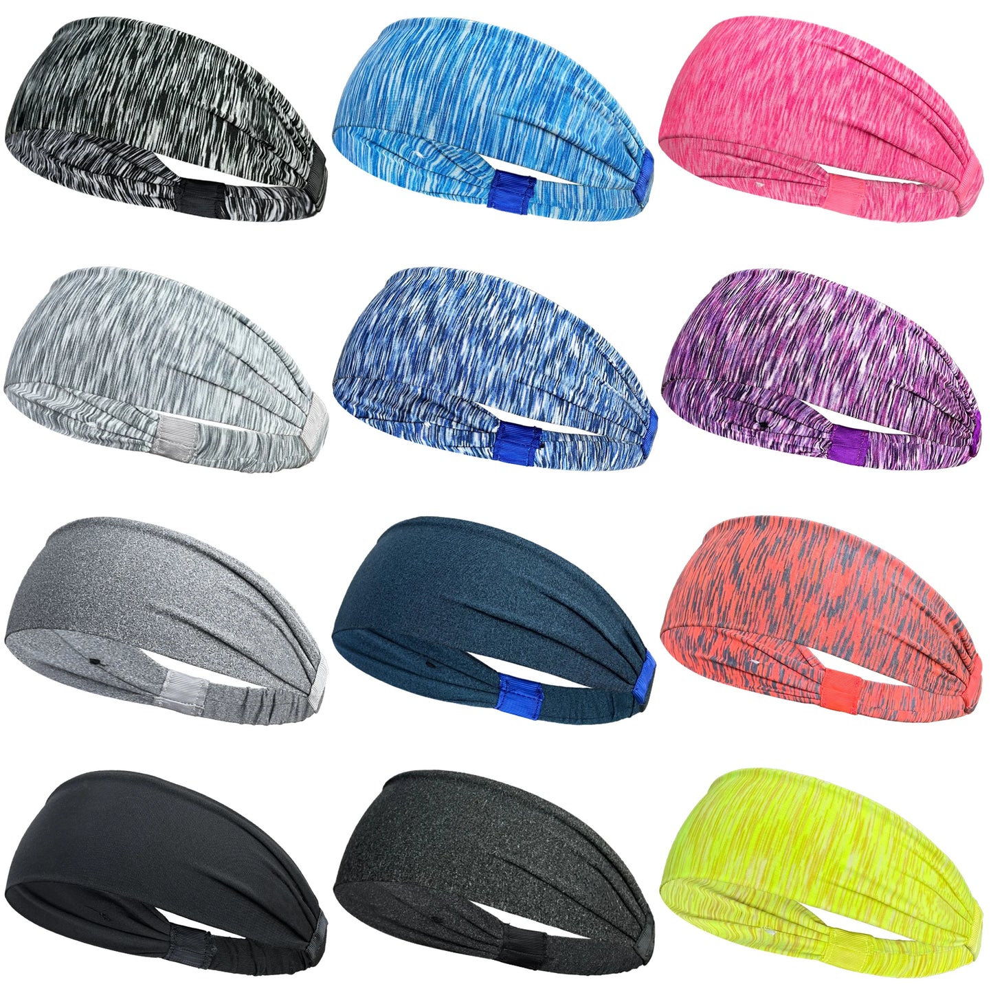 Sports Headbands For Men Women Gym Yoga Sweat Hair Bands Soft Elastic Hairbands Stretch Outdoor Sport Sweatbands