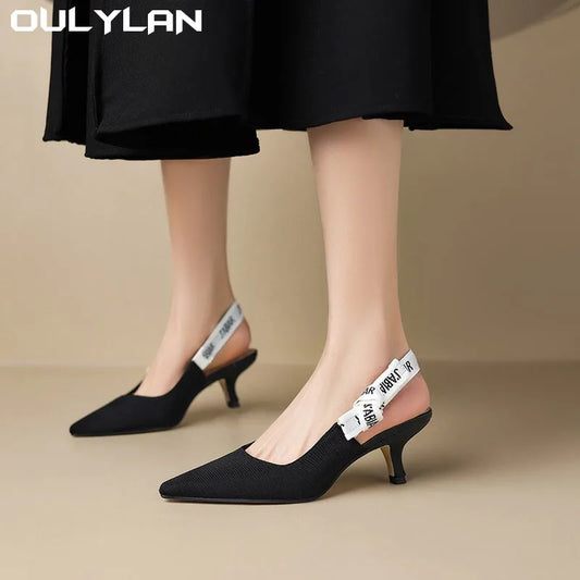 Sexy Pointed Toe Sandals  Slingback Shoes  High Heel Slippers Pumps