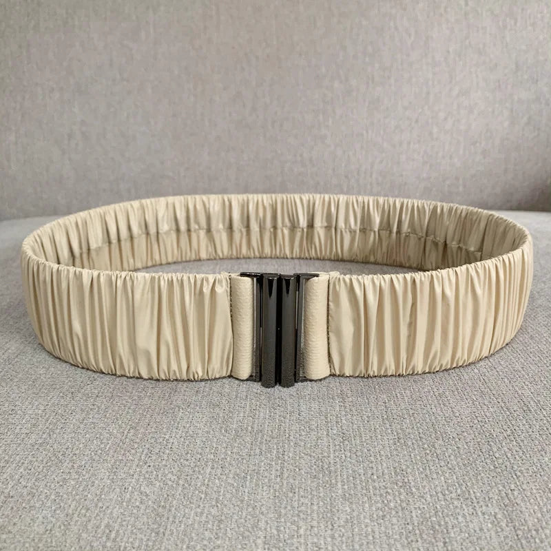 Elastic Waist Belt Cinch Stretch Waistband Buckle