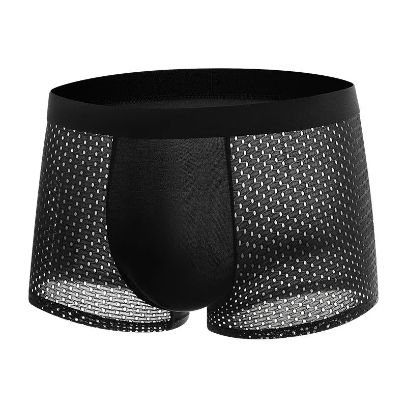 Bamboowear Bamboo Fibre Shorts Men large size Microfiber Fiber Briefs Underwear Compression Stretch plus size