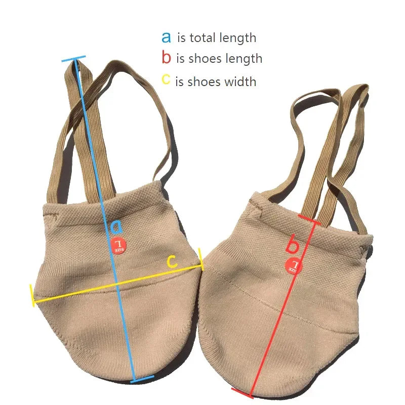 Rhythmic Gymnastic Shoes Soft Half Socks