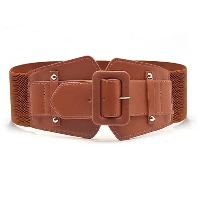 Wide Corset Belt High Quality Brow Big Waistband No Pin Accessories