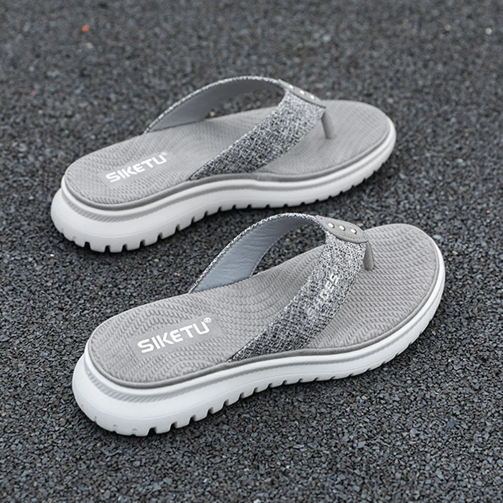 Wedge Sandals Comfortable Thong Slippers Casual Summer Beach Sandals