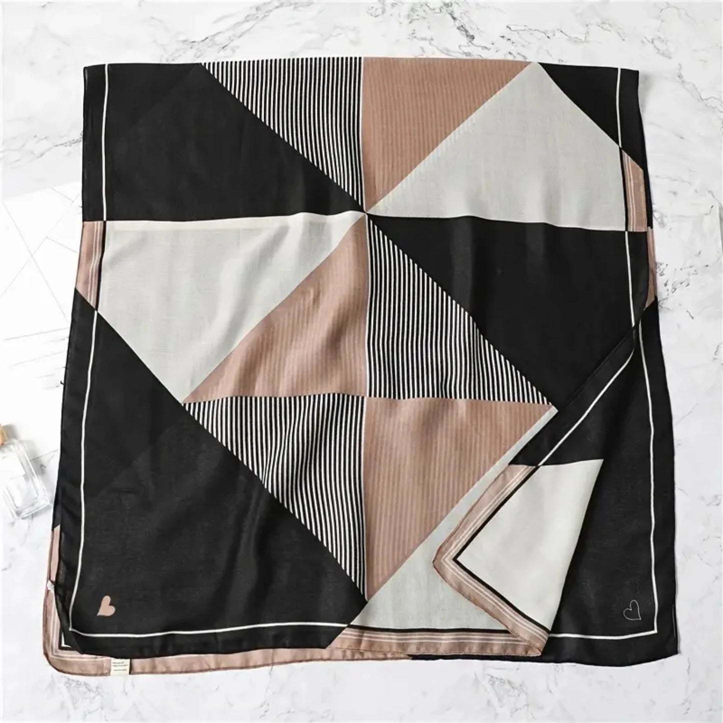 Simple Striped Colorful Love Shawl Scarf - Fashionable Winter Women's Warm Scarf