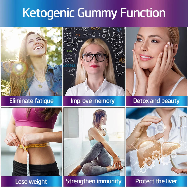 Keto ACV Gummies – Apple Cider Vinegar Supplement for Daily Wellness, Digestion & Detox Support – 5 x 60pcs, US