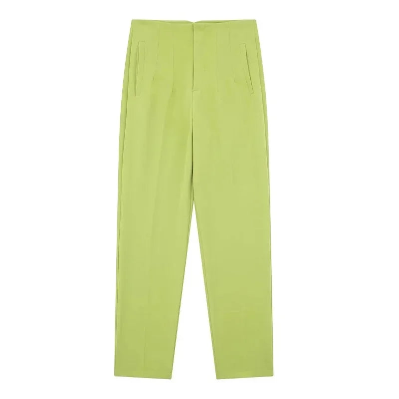 Fashion Office Wear High waist Pants for Women Formal Pants Office outfits Pencil Trousers