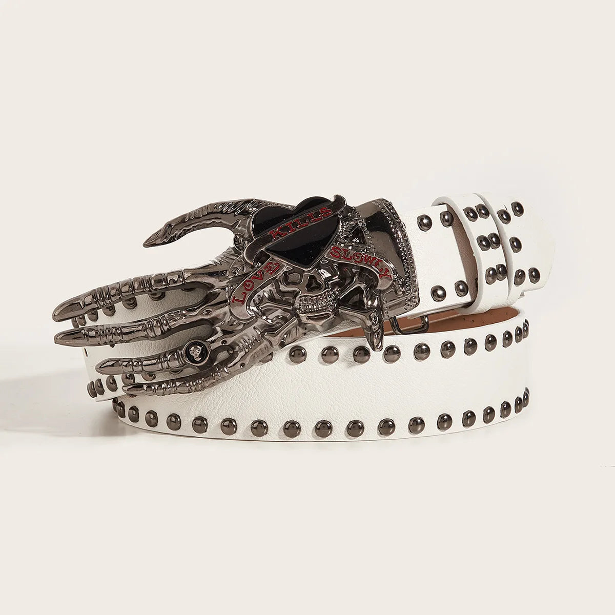 Gothic Punk Leather Belt For Women Men Metal Buckle Waist Strap Designer Luxury Decorative Waistband