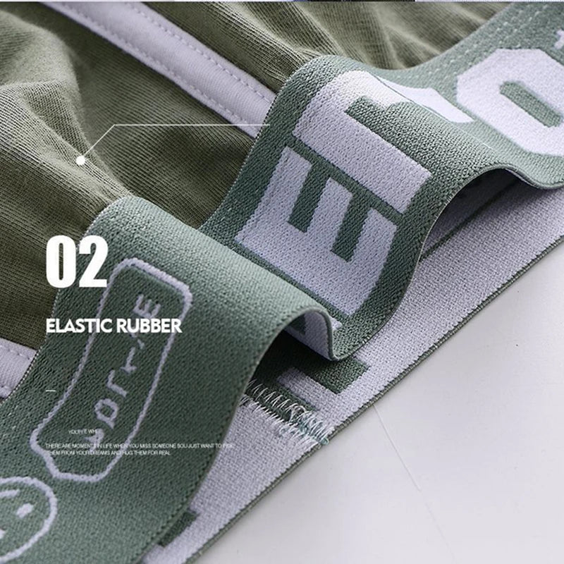 Men Cotton Boxer Shorts Man Underwear Mens Boxers Breathable U Convex Male Underpants Sexy Plus Size
