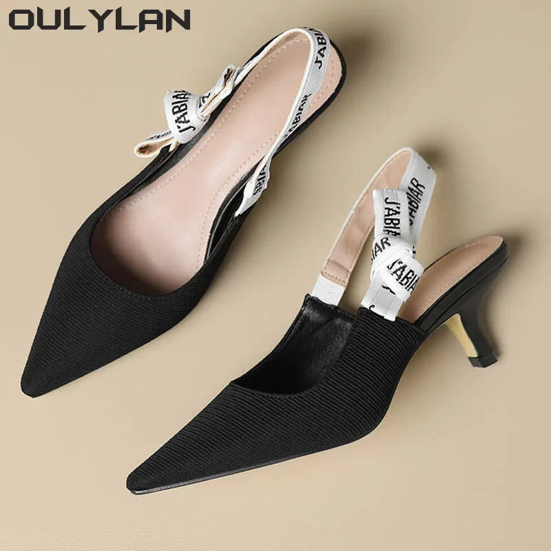 Sexy Pointed Toe Sandals  Slingback Shoes  High Heel Slippers Pumps