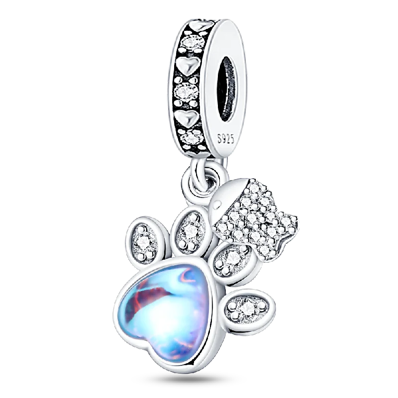 Fit Pandora Original Bracelet 925 Sterling Silver Cute Cat and Puppy Series  Charm