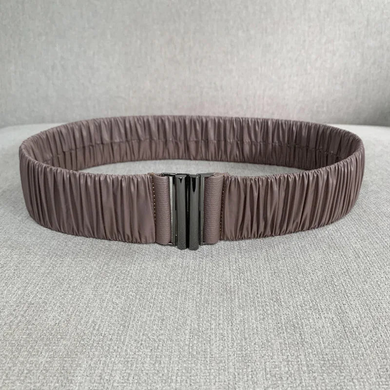 Elastic Waist Belt Cinch Stretch Waistband Buckle
