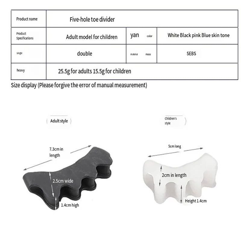 Gel Toe Separator Toe Spacer for Men and Women