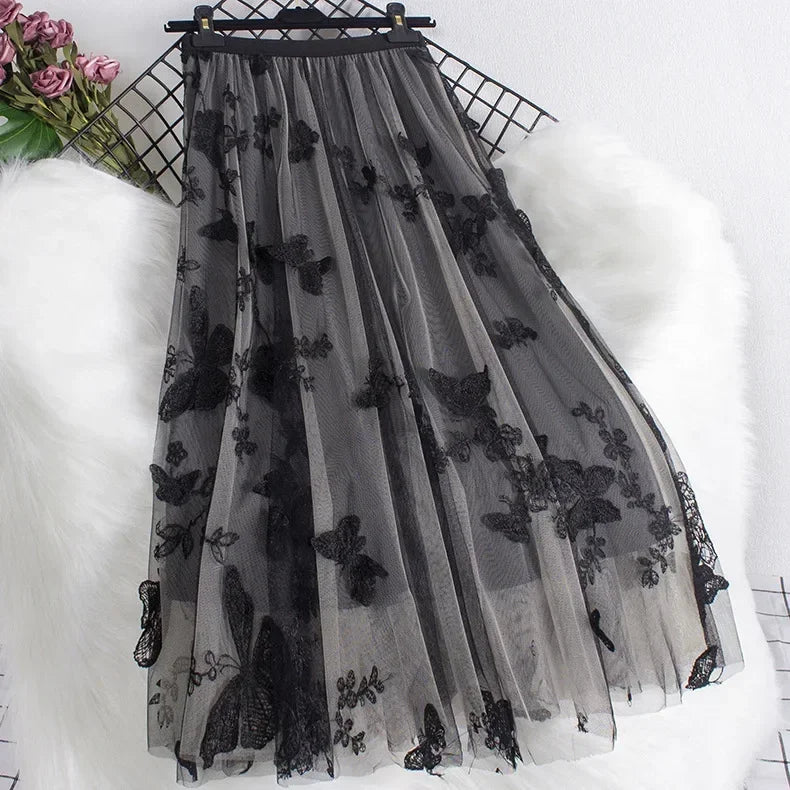 Vintage Long Skirt Ethnic Style