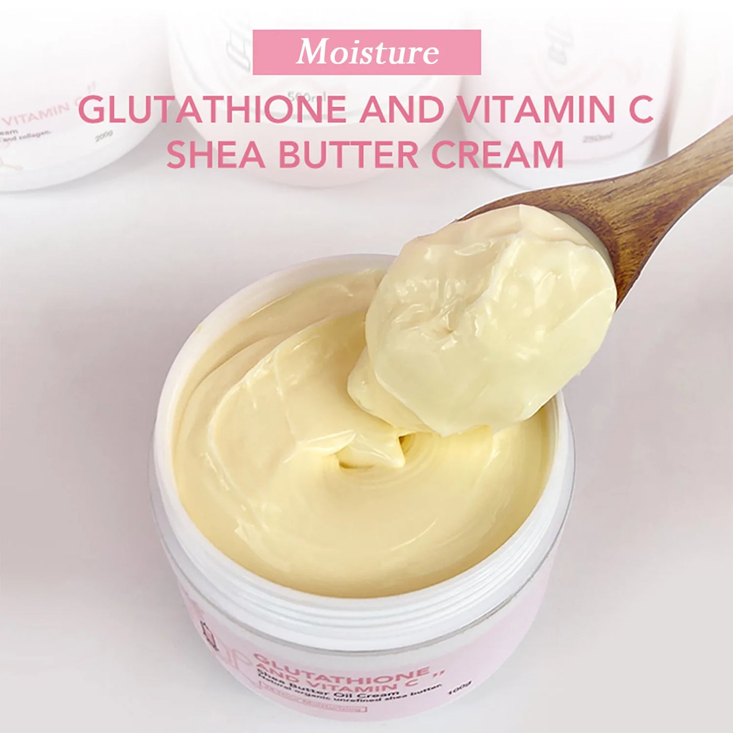 Lightening Cream, Suitable For Face And Body , Shea Butter Oil Natural Intense Hydrating Repair Cracked Skin