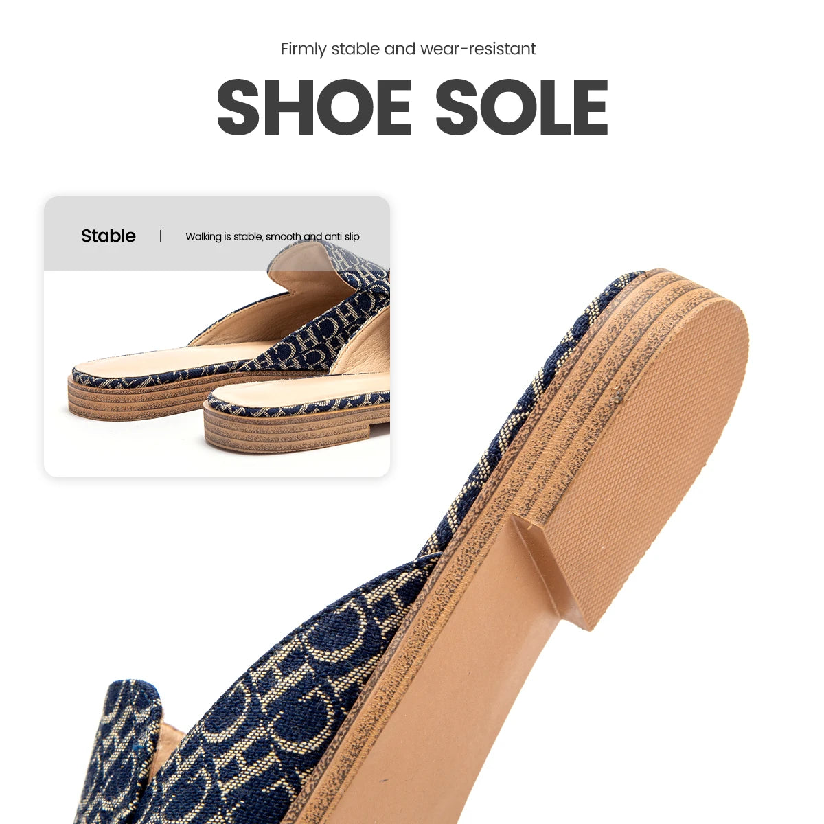Women Summer Cool and Anti slip Slippers with Letter Printing Design, Casual Slippers, Sandals, Exquisite Craftsmanship