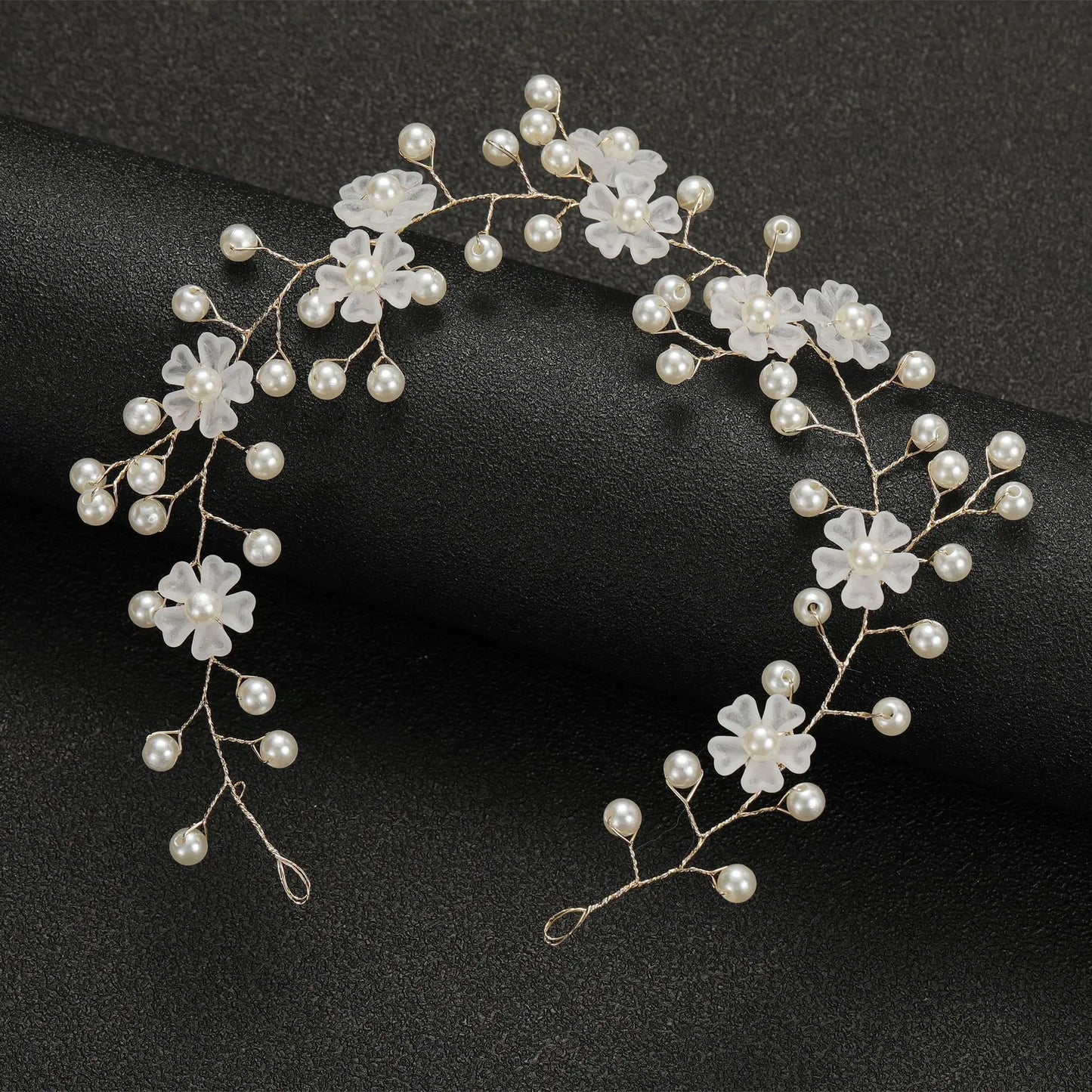 Elegant Women Hair Accessories  Headband Crystal Pearl Hairband Head Ornament Ladies  Hair Jewelry