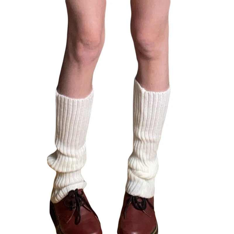 Cable Knit Leg Warmers Soft and Cozy Leg Cover with Ribbed Cuffs