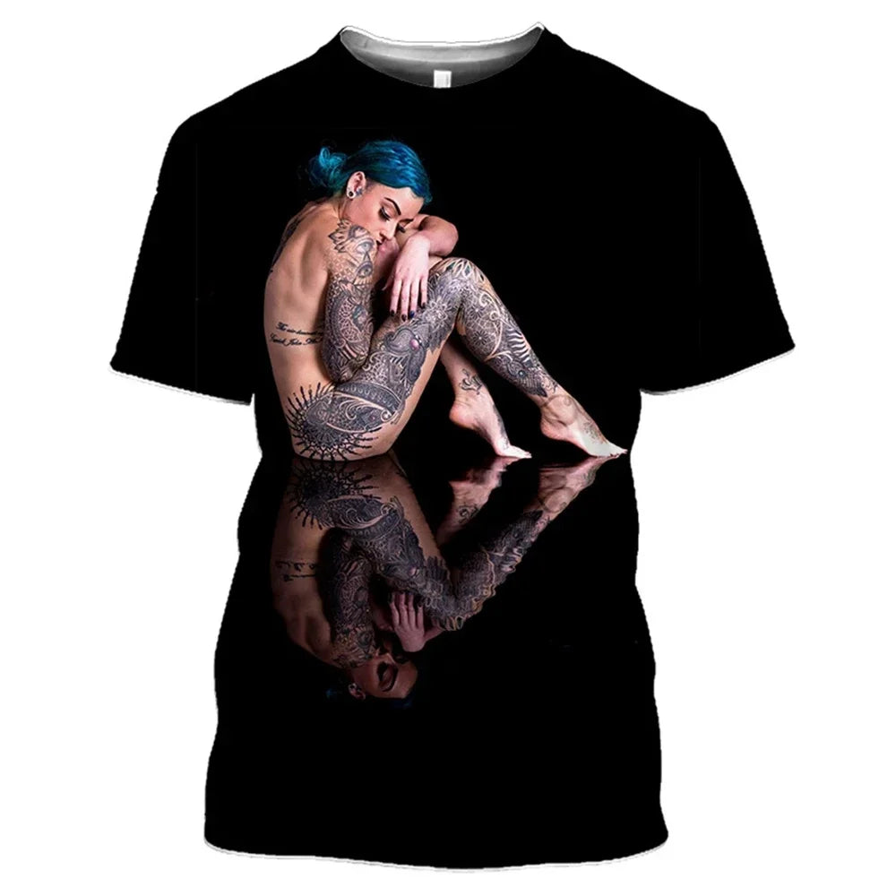 Summer Sexy Goddess 3d Print Men's/women's T-shirts Loose Casual Streetwear O-neck Short Sleeve Tops Tees Woman Clothes