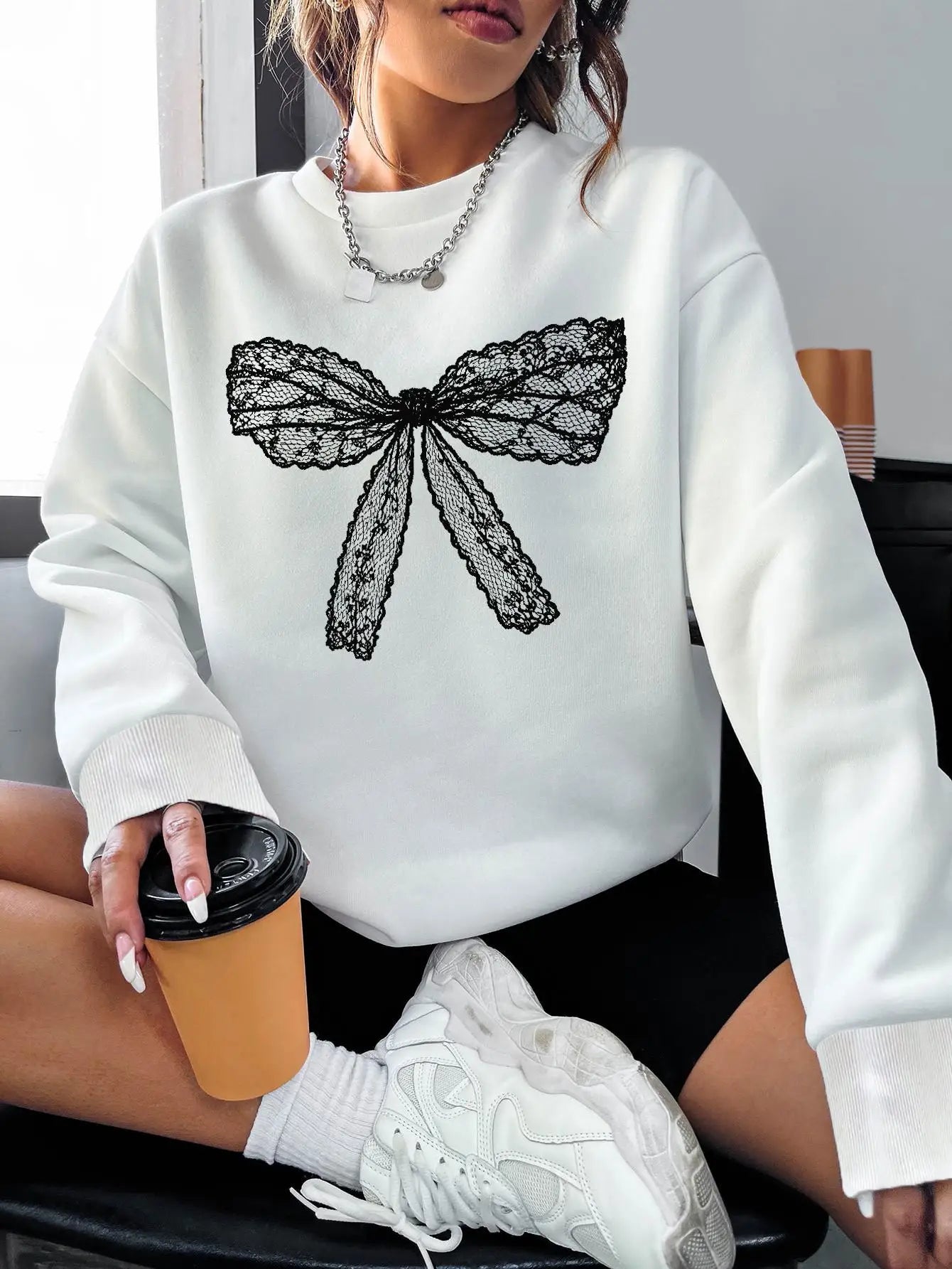 Long Sleeved Women Tops Fashion T-shirt Tee Casual Printing Pullover