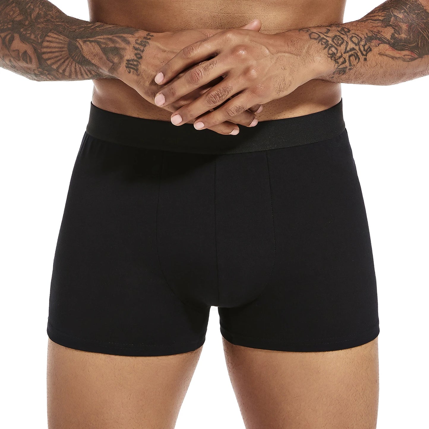 6pcs pack Black Boxer Shorts Men Underwear Soft Breathable Male Underpants for Men Homme Boxershorts
