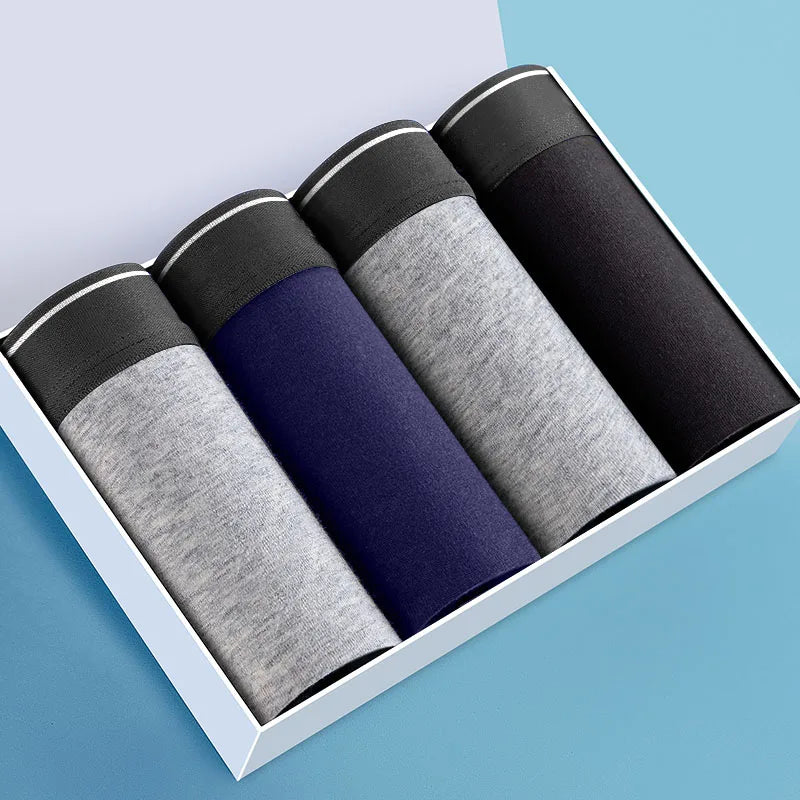 2/3/4/7 PCS Boxer Men's Panties Underpants Pure Cotton Male Comfortable Breathable Man Boxershorts Sexy Underwear For Men L-5XL
