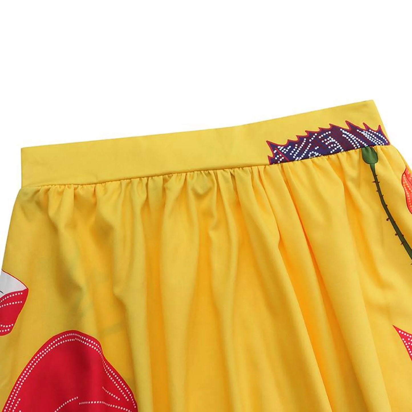 Bohemian Women Long Skirt Large Swing High Waist Floral Printing A-Line Skirt Women