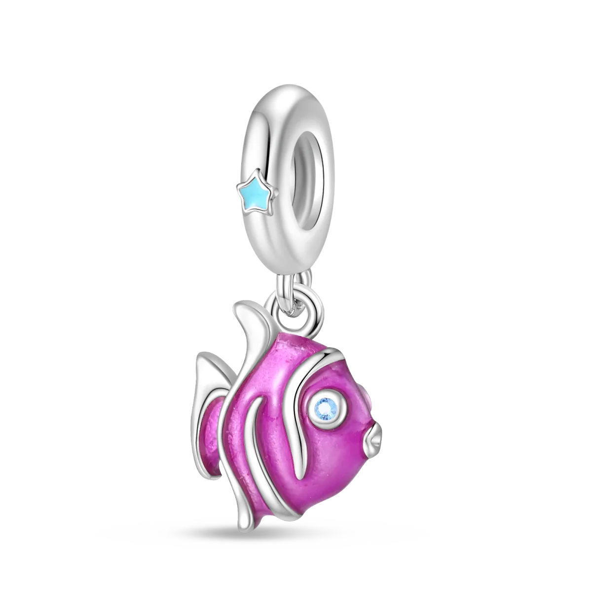 Luminous Ocean Series 925 Silver Turtle Charm Suitable for Pandora Bracelet