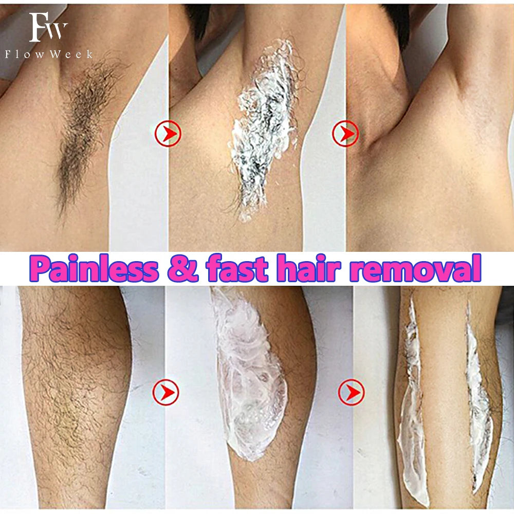 Painless Hair Removal Underarm Private Facial Body Leg Hair Remover Cream