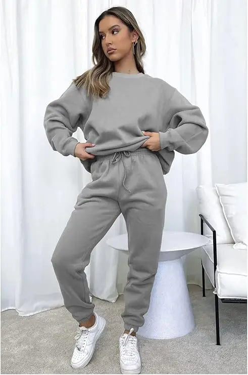 Casual Sets for Women 2 Piece Sweatsuit Outfits Long Sleeve Pants Set Tracksuit