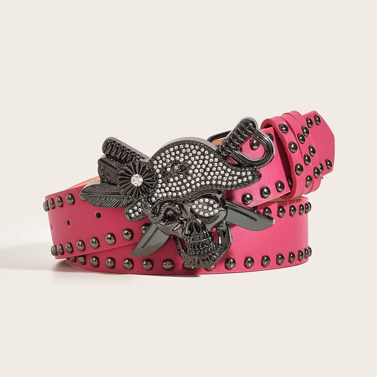 Gothic Punk Leather Belt For Women Men Metal Buckle Waist Strap Designer Luxury Decorative Waistband