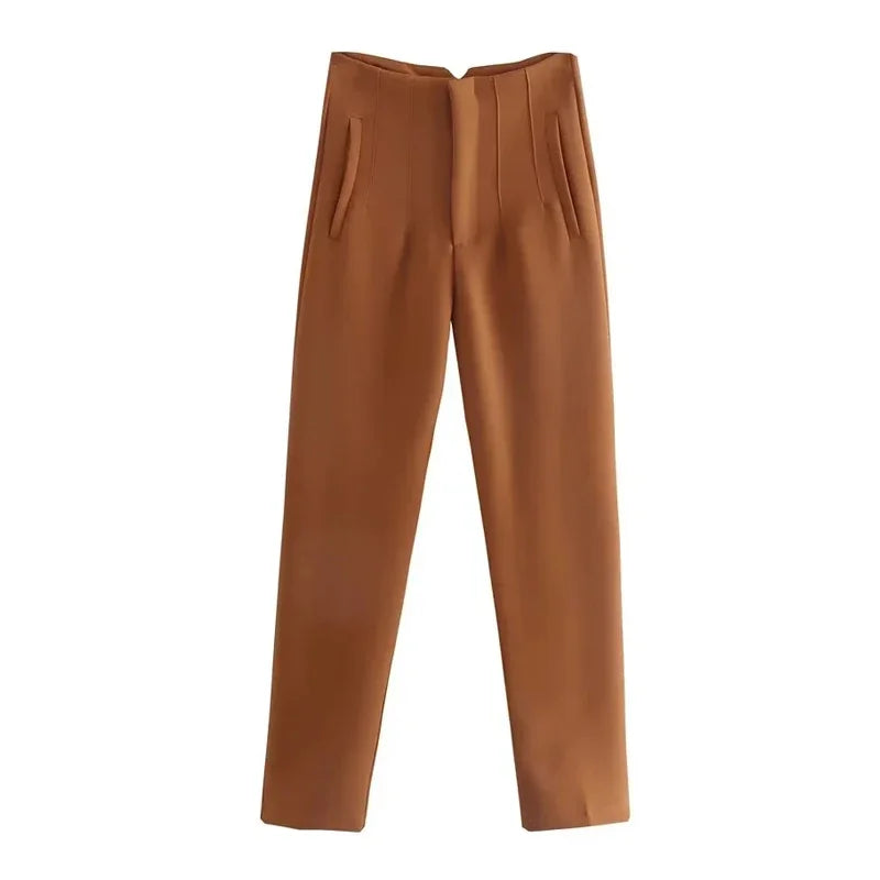 Ladies Pants Office Wear Pants for Women Fashion High waist Formal Pants Office outfits Pencil Trousers