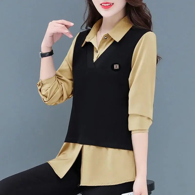 Fake Two-piece Shirt
