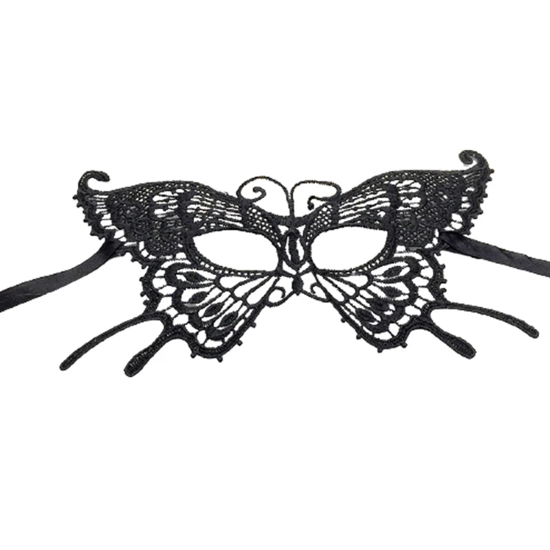 Black Queen Lace Mask Embroidery Appliques Party Carnival Mask Woman Accessories Halloween Masquerade Mask