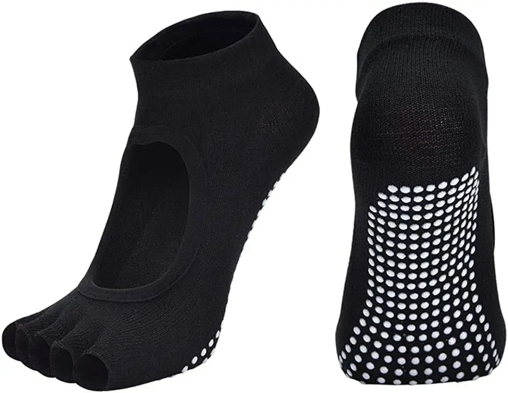 Toeless Non Slip Grip Socks for Yoga  Pilates Fitness Gym Sports Anti Slip  Socks