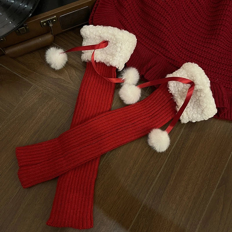 Cable Knit Over the Knee Socks Winter Warm Thigh High Stockings