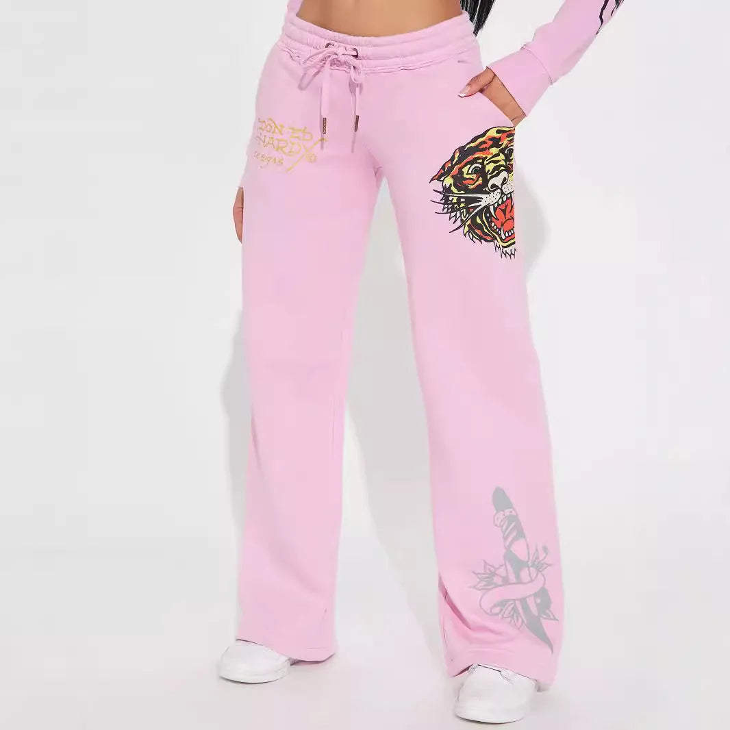Hoodie Tops Jackets 2 Piece Pant Set  Winter Fall Designer Clothes Bodycon Elegant 2 Piece Pant Sets
