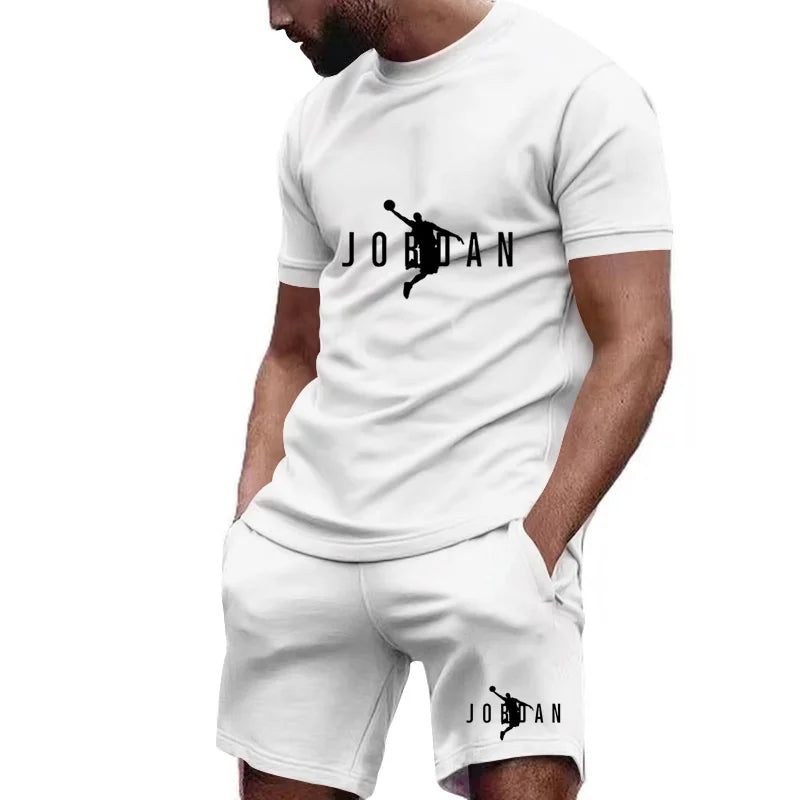 Fashion Summer Men's Sets Clothing Casual T-Shirts And Shorts Two Piece Tracksuits Outwear Loose Tops & Tees