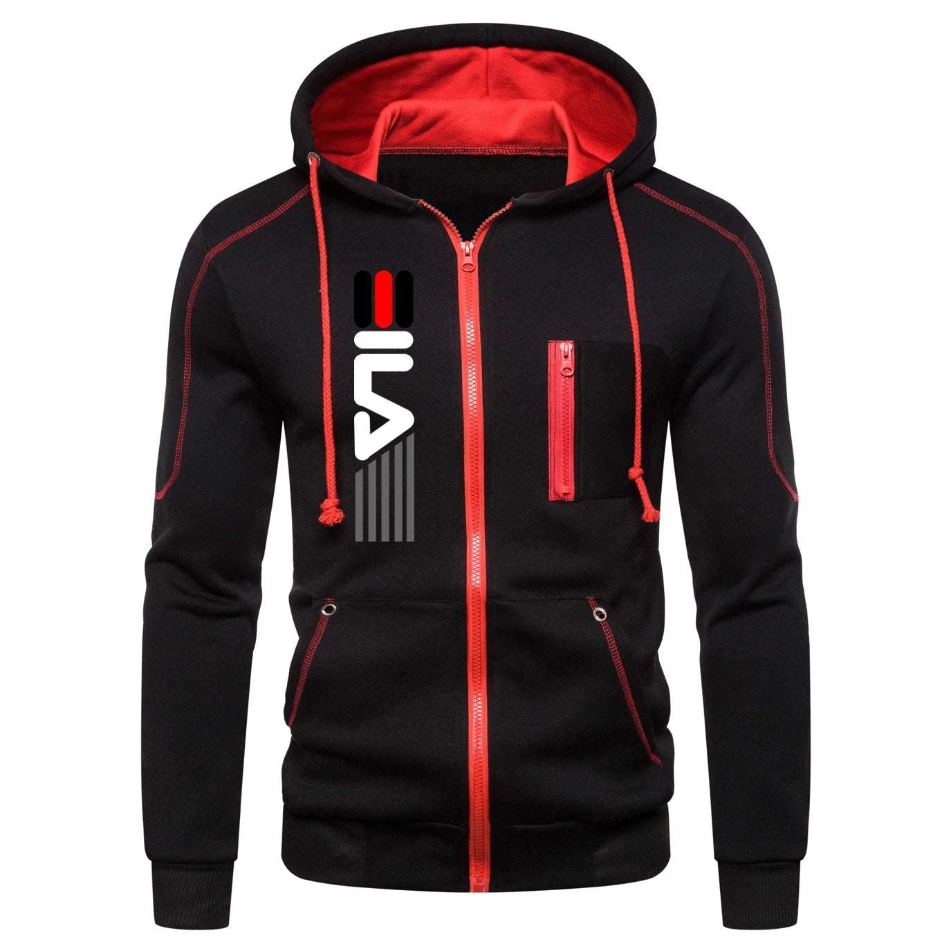 Men's Tracksuit Hooded Zipper Fashion Casual Sports Single Piece Sweatshirt And Daily Sweatpants Comfort Outdoor Jogger